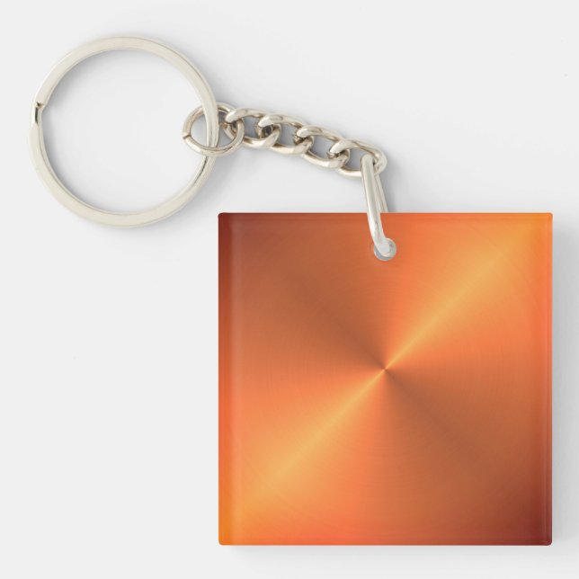 Orange Rust Shine Key Ring (Front)