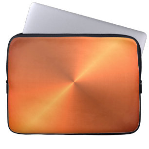 Orange Rust Shine Laptop Sleeve