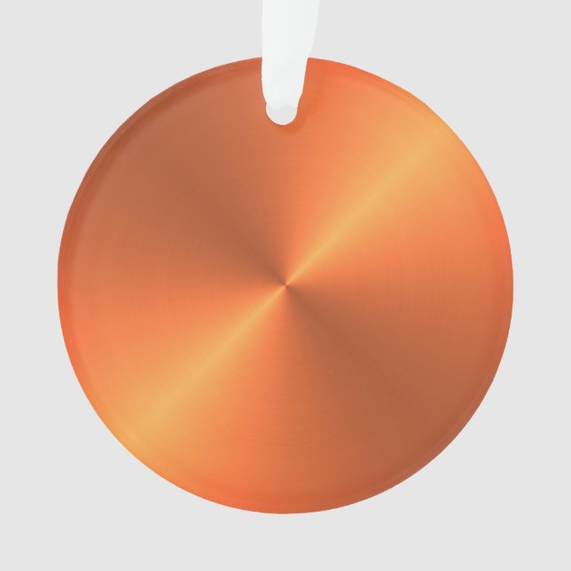 Orange Rust Shine Ornament (Front)
