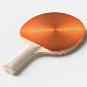 Orange Rust Shine Ping Pong Paddle