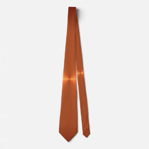 Orange Rust Shine Tie