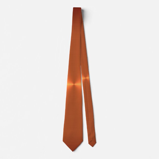 Orange Rust Shine Tie (Front)