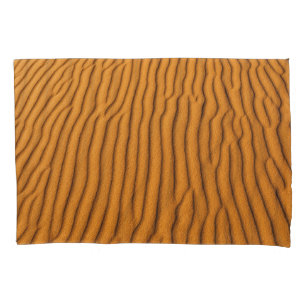 Orange Sand Dune: Abstract Texture Pillowcase