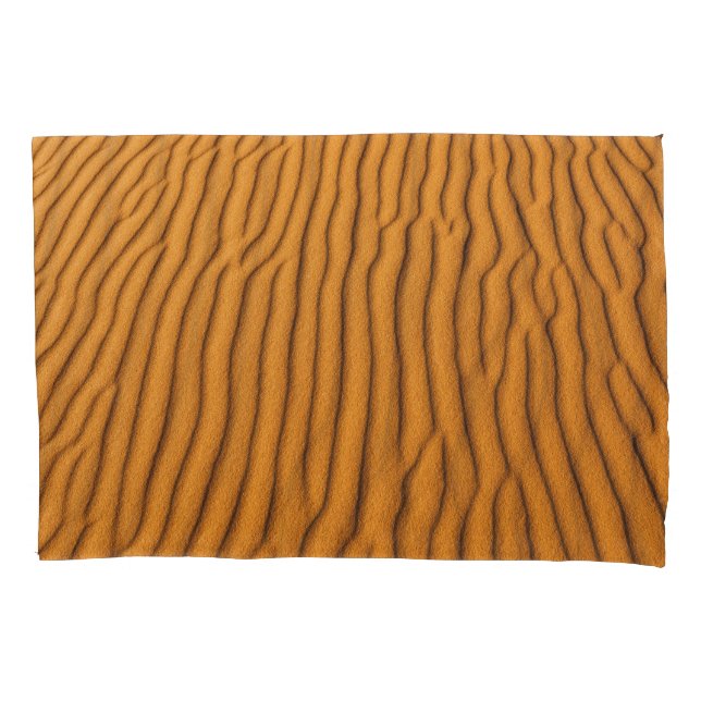 Orange Sand Dune: Abstract Texture Pillowcase (Front)