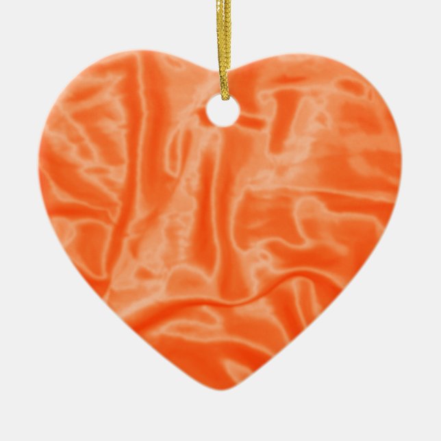 Orange Satin-Christmas Ornament (Front)