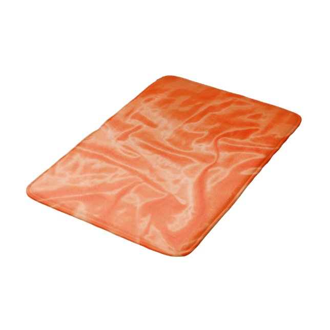 Orange Satin -Medium Bath Mat (Angled)