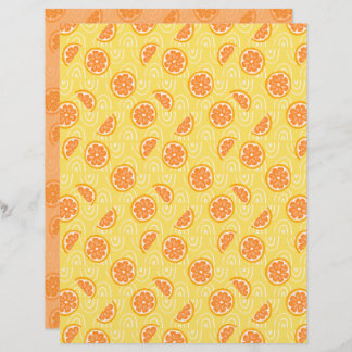 Orange Scrapbook Paper