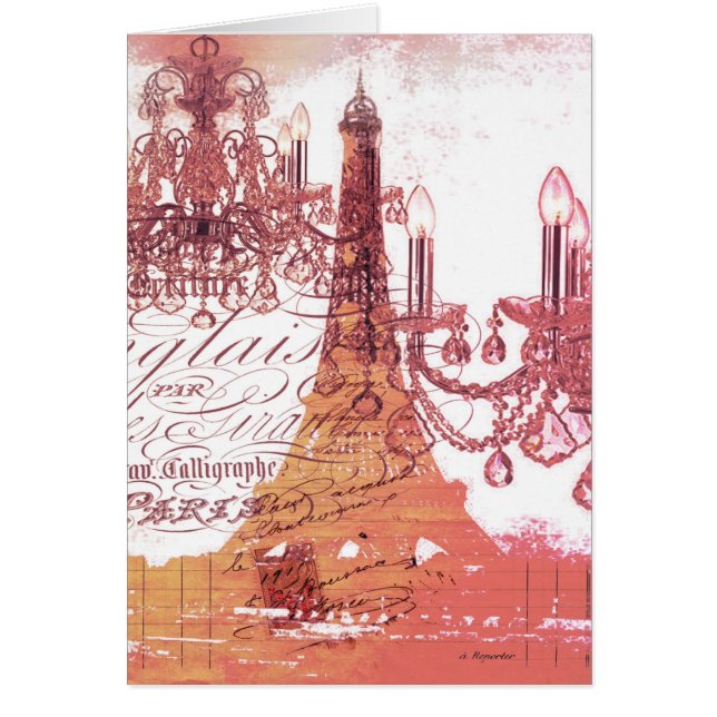 orange scripts chandelier paris eiffel tower (Front)