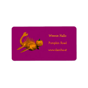 Orange Seadragon Label