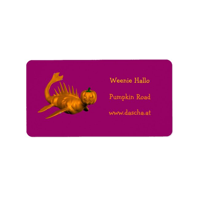 Orange Seadragon Label (Front)