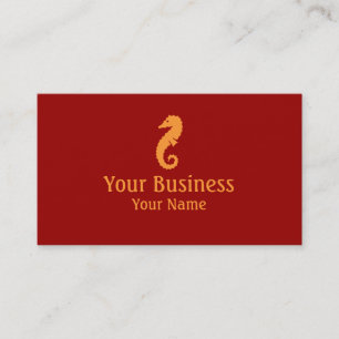Orange Seahorse theme simple custom cards
