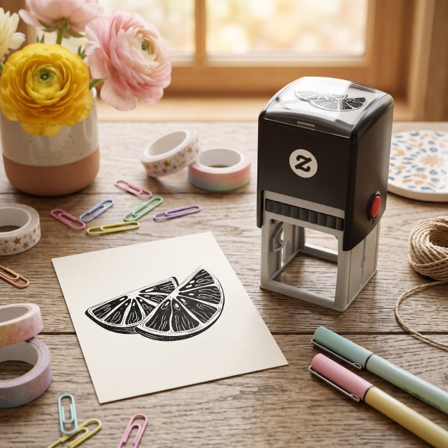 Orange Self-inking Stamp (Creator Uploaded)