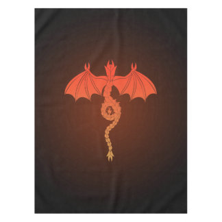Orange Serpent Dragon Tablecloth