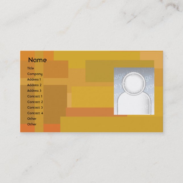 Orange Shades - Business Card (Front)