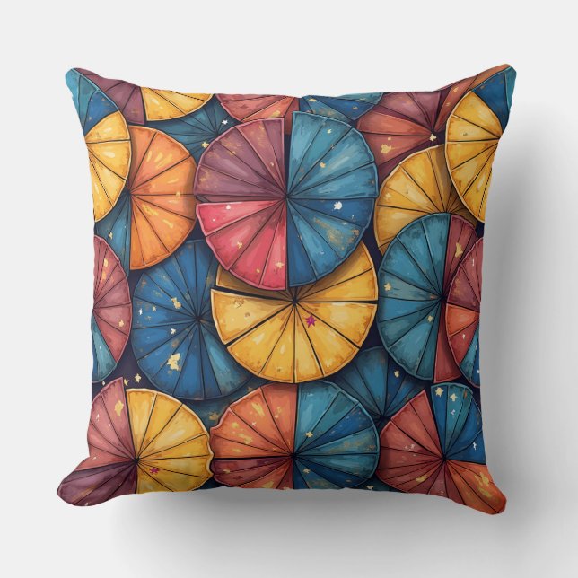 orange shape cushion pillow (Front)