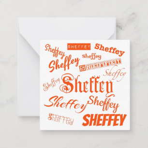 Orange Sheffey Fonts - 9569 Card