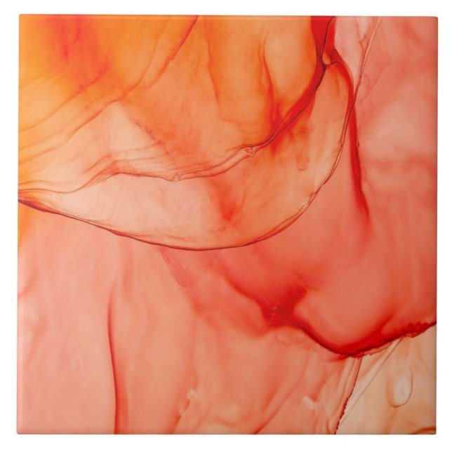 Orange Sherbet Ceramic Tile (Front)