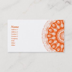Orange Sherbet Kaleidoscope Business Card