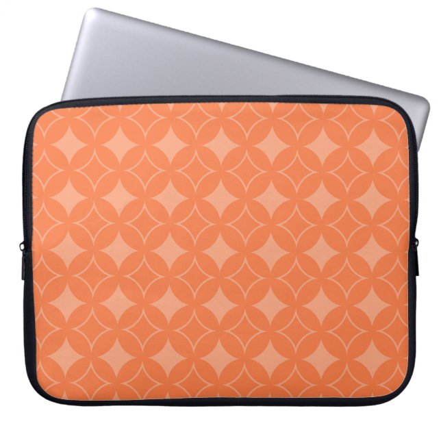 Orange shippo laptop sleeve (Front)