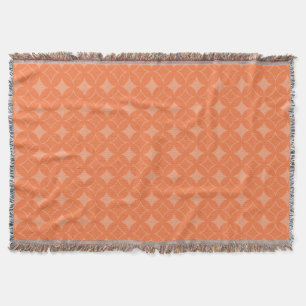 Orange shippo throw blanket