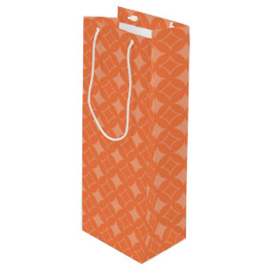 Orange shippo wine gift bag