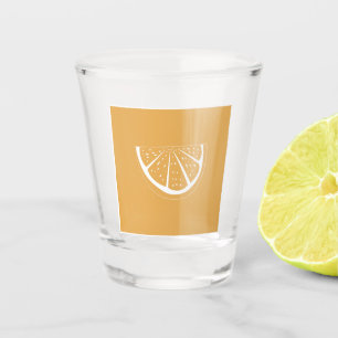 orange shot glass