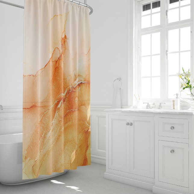 Orange Shower Curtain (Creator Uploaded)