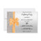 Orange Silk Bow Silver Sequins 18th Birthday