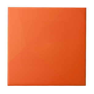 Orange, simple, modern, cool, trendy geometric art ceramic tile