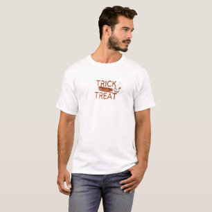 Orange Simple Trick or Threat T-Shirt