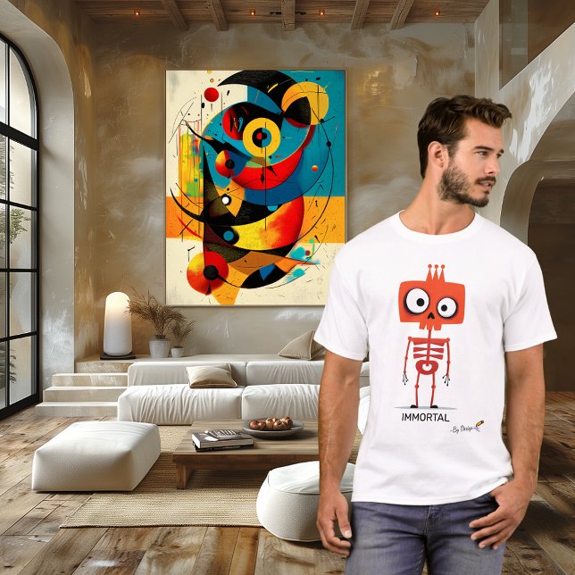 Orange Skeleton Shirt IMMORTAL - By Design (Creator Uploaded)