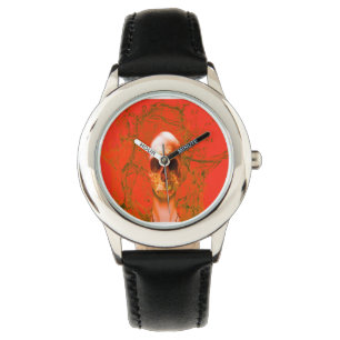 Orange Skull in Water Watch