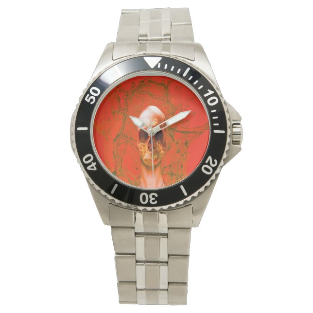 Orange Skull in Water Watch (Front)