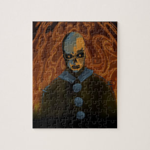 Orange Skull Jigsaw Puzzle