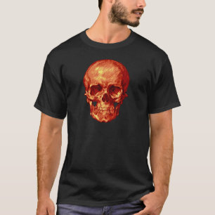 Orange Skull T-Shirt