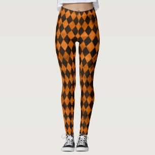Orange Skulls and Sunflower Series Design 12 Leggings