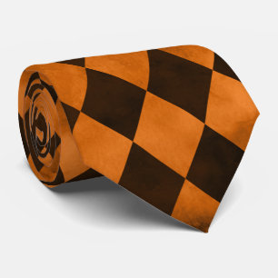 Orange Skulls and Sunflower Series Design 12   Tie