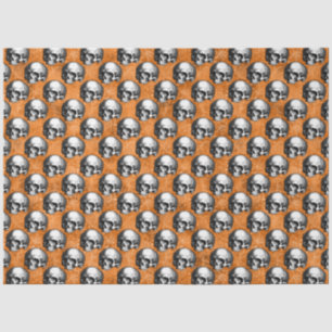 Orange Skulls and Sunflower Series Design 6 Tissue Paper