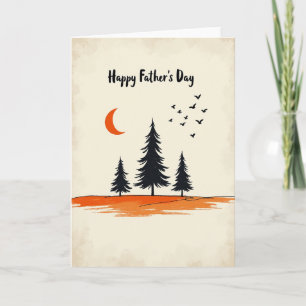 Orange Sky Fathers Day Card