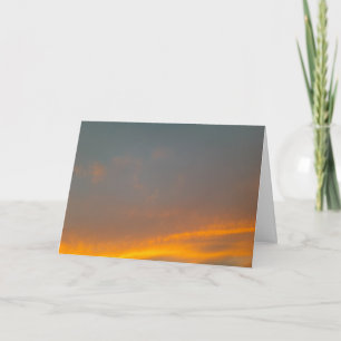 Orange Sky Folded Greeting card