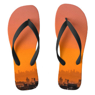 orange sky over the city thongs