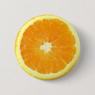 Orange Slice 6 Cm Round Badge