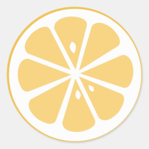 Orange Slice Classic Round Sticker