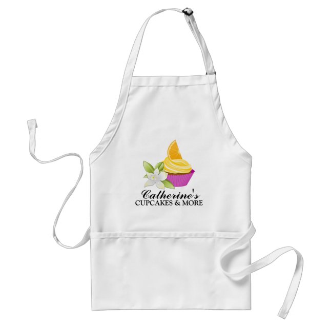 Orange Slice Cupcake Bakery Personalised Apron (Front)
