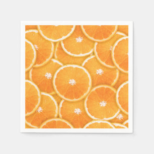 Orange Slice Digital Montage Napkin