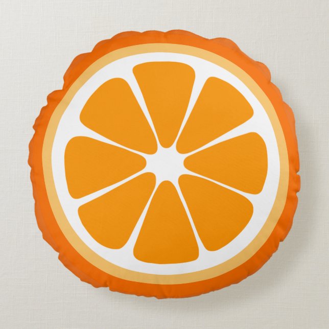 Orange Slice Food Pillow (Front)