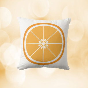 Orange Slice Fruit Cushion