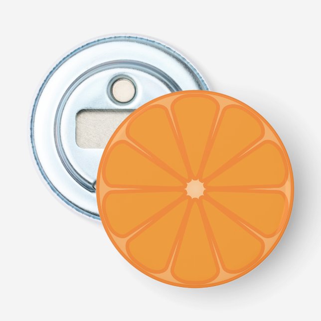 Orange Slice Fruity Design Bottle Opener (Front)