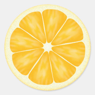 Orange slice fun food sticker
