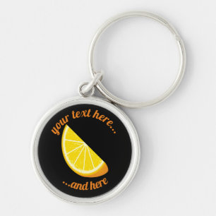 Orange Slice Key Ring